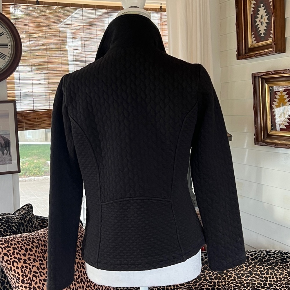 Isaac Mizrahi Black Cotton Jacket - Picture 7 of 10